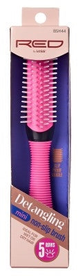Kiss Red Brush Detangling 5 Rows Non-Slip Mini