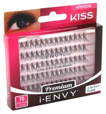 Kiss I Envy Ultra Black Flare Medium Lashes