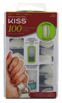 Kiss 100 Full Cover Nails Long Square