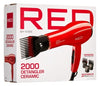 Kiss Red Dryer 1875 Watt 2000 Ceramic Detangler W/3 Piks