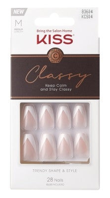 Kiss Classy Nails 28 Count Silk Dress Medium Length