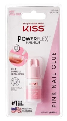 Kiss Powerflex Nail Glue Pink Tint 0.10oz