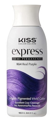 Kiss Express Color #K64 Semi- Permanent Real Purple 3.5oz