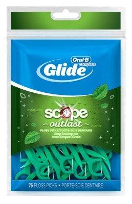 Glide Floss Picks 75 Count Scope Outlast Bag (6in)