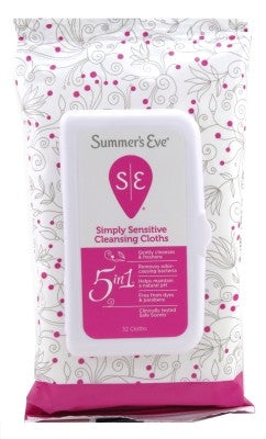 Summers Eve Cleansing Cloths 32 Count Soft Pk Sensitive