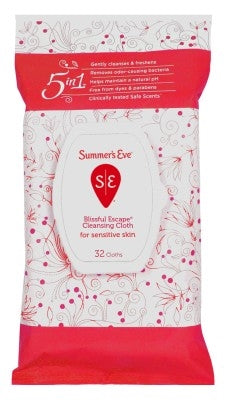 Summers Eve Cleansing Cloths 32 Count Soft Pk  Bliss Escpe