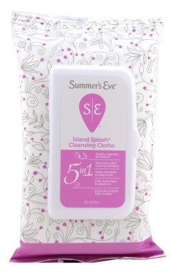 Summers Eve Cleansing Cloths 32 Count Soft Pk Island Splash