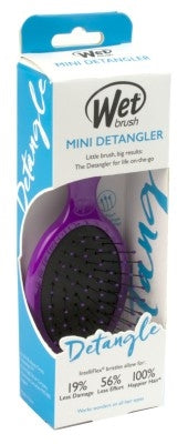 Wet Brush Detangler Purple Mini Intelliflex