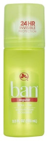 Ban Deodorant 3.5oz Roll-On Anti-Perspirant Regular