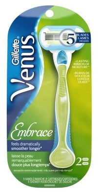 Gillette Venus Womens Embrace Razor + 2-Cartridges