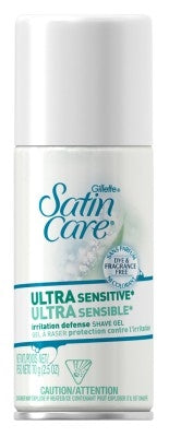 Gillette Satin Care Shave Gel Ultra Sensitive 2.5oz (12in)